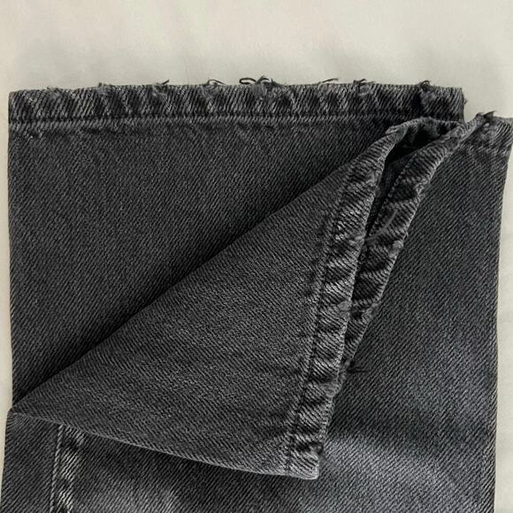 Kancan 90’s Boyfriend Jeans Women’s Sz 11/29 Black Distressed Baggy Button Fly - Picture 13 of 13